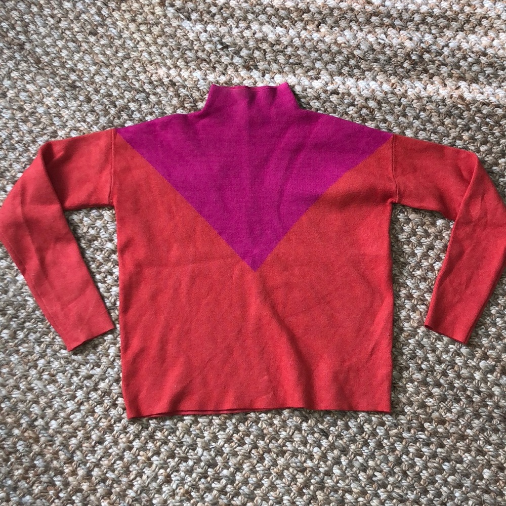 Color block sweater